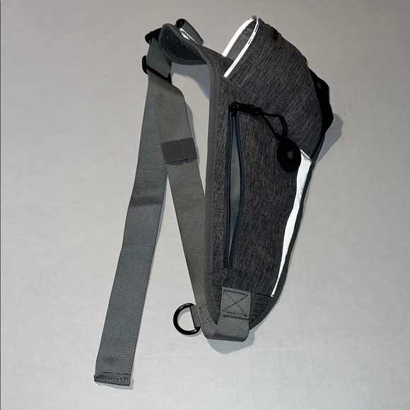 YOUTHINK Sporty Gray Belt Bag with Angular Design Outdoors Hiking Camping - Picture 5 of 10